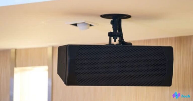 hang speakers from ceiling