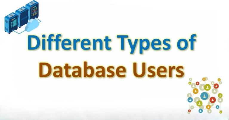 What are the different types of database users